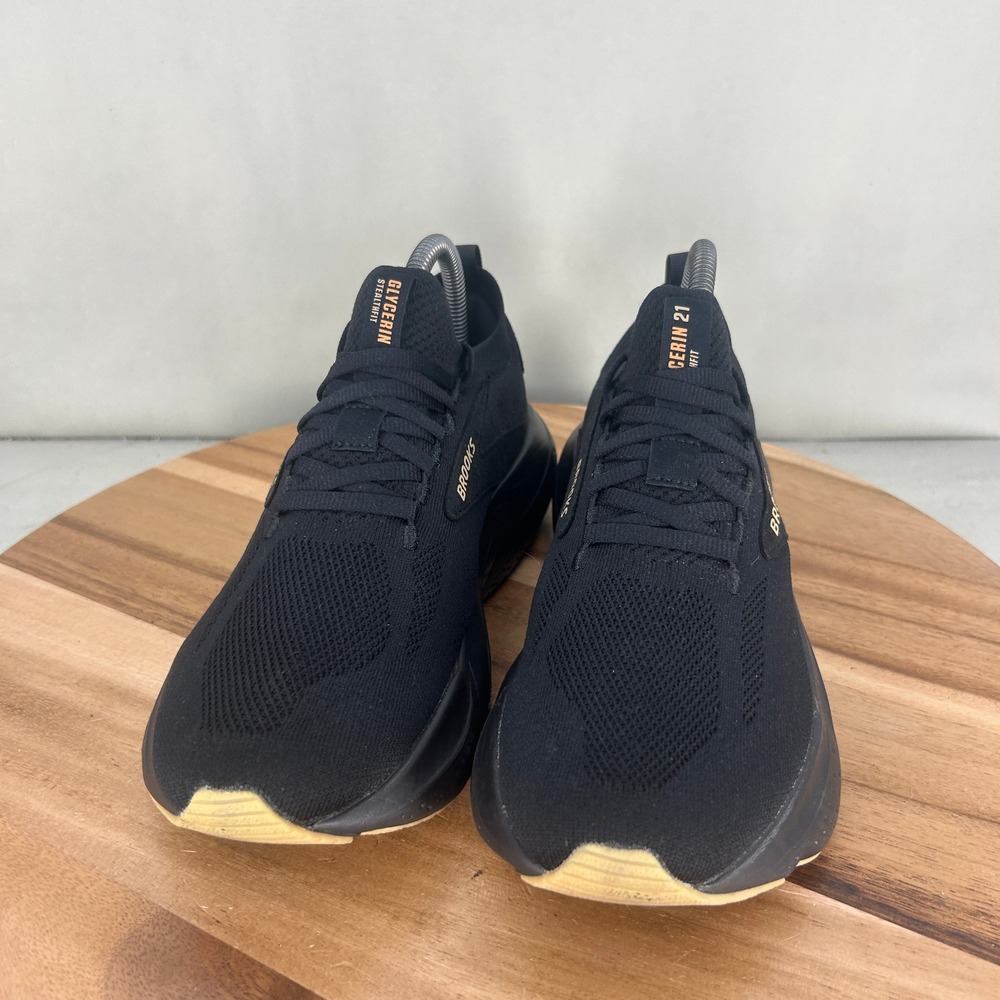 Brooks Glycerin StealthFit 21 Womens Running Shoes Black Gold 1204101B056 8.5 B - Picture 2 of 7